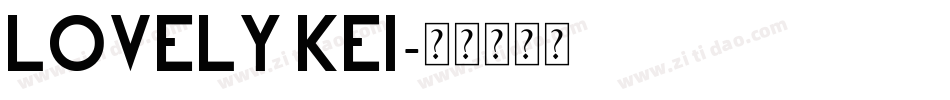 Lovely Kei字体转换